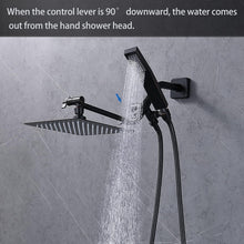 Load image into Gallery viewer, Elegant Oil Rubbed Bronze 3-Way Shower Arm Diverter with Solid Metal Holder