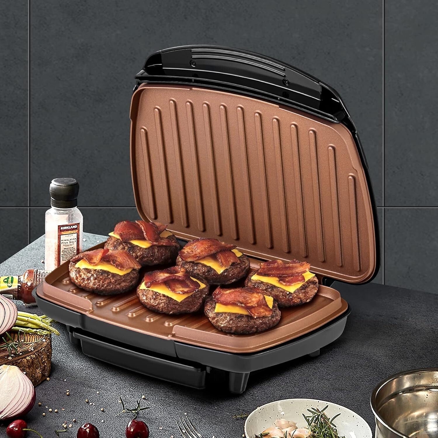 Dishwasher-Safe Non-Stick Grill Maker - 2-Serving Capacity for Fast Family Meals