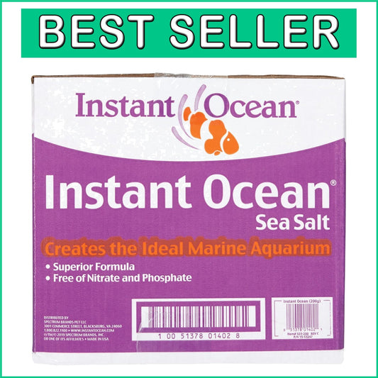 Fast-Dissolving Sea Salt for Marine Fish Tanks - 62 lbs., Optimized pH Balance