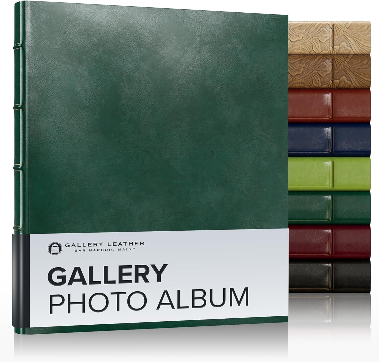 Handcrafted Acadia Green Photo Album - Premium Storage for Cherished Memories