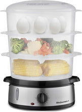 Load image into Gallery viewer, Multi-Function 9.5 Quart Electric Steamer with Easy Clean &amp; Compact Storage
