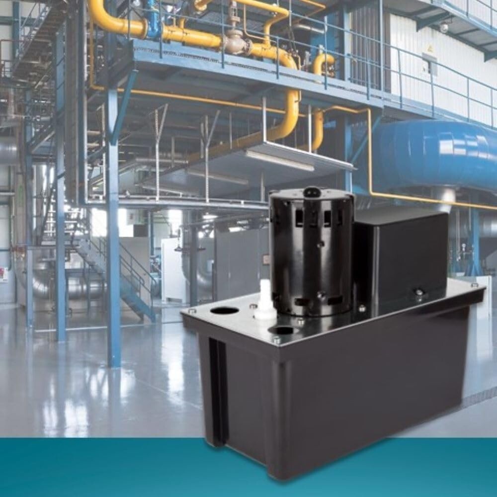 High-Efficiency 115V Condensate Removal Pump - 270 GPH with Overflow Protection
