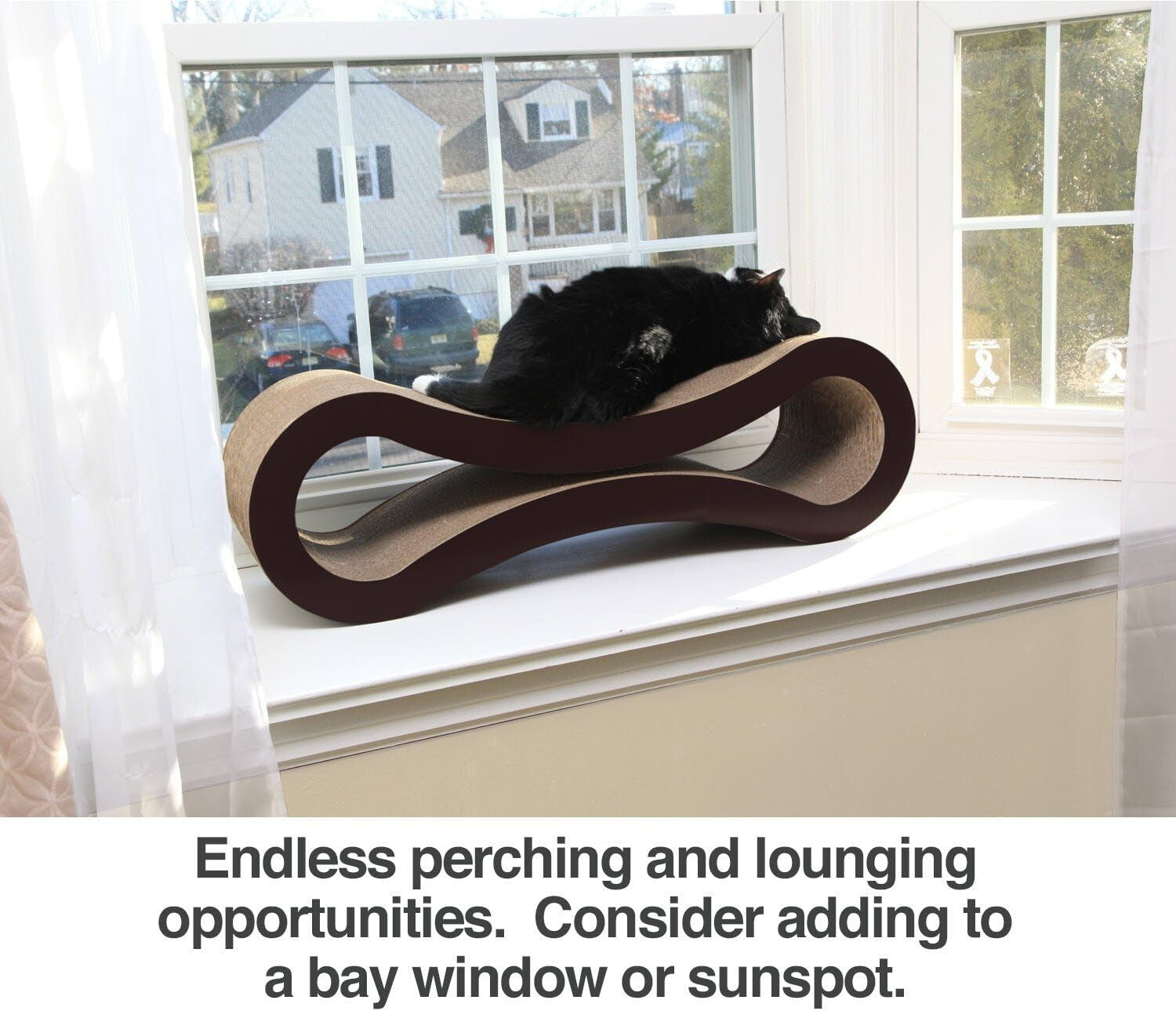 Ultimate Cat Scratch Lounge with Organic Catnip - Perfect for Indoor Cats
