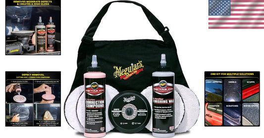 All-in-One 5-Inch Paint Correction Kit: Cutting Discs, Compound & Finishing Wax