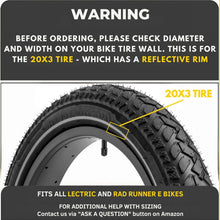 Load image into Gallery viewer, High-Performance 20x3 All-Terrain Fat Tires for E-Bikes and Mountain Bikes