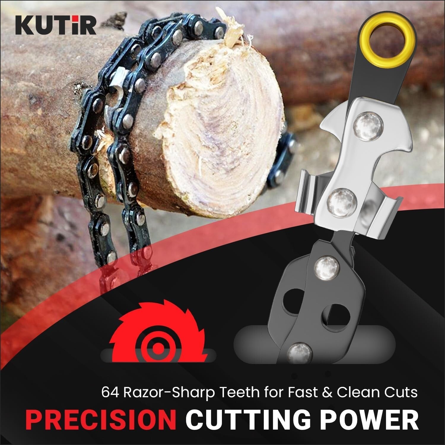 Efficient High Limb Cutting Kit - Complete Manual Rope Chainsaw with Accessories