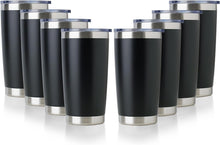 Load image into Gallery viewer, Durable 20oz Powder Coated Travel Tumblers - Insulated, 8 Pack Essentials