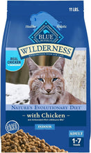 Load image into Gallery viewer, Grain-Free, High-Protein 11-lb Bag of Wilderness Chicken Cat Food for Adult Cats
