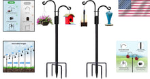 Load image into Gallery viewer, Multi-Purpose Shepherds Hooks for Garden: Hummingbird Feeders, Lanterns &amp; More