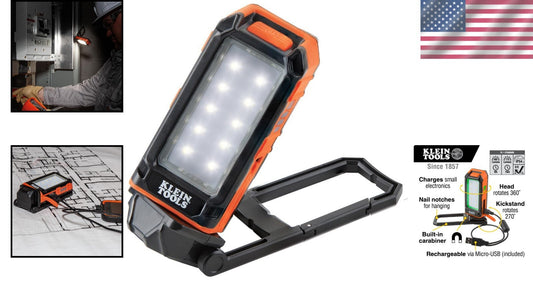 All-Day Rechargeable Worklight: 9-Hour Runtime, Magnetic Mount & USB-C Charging