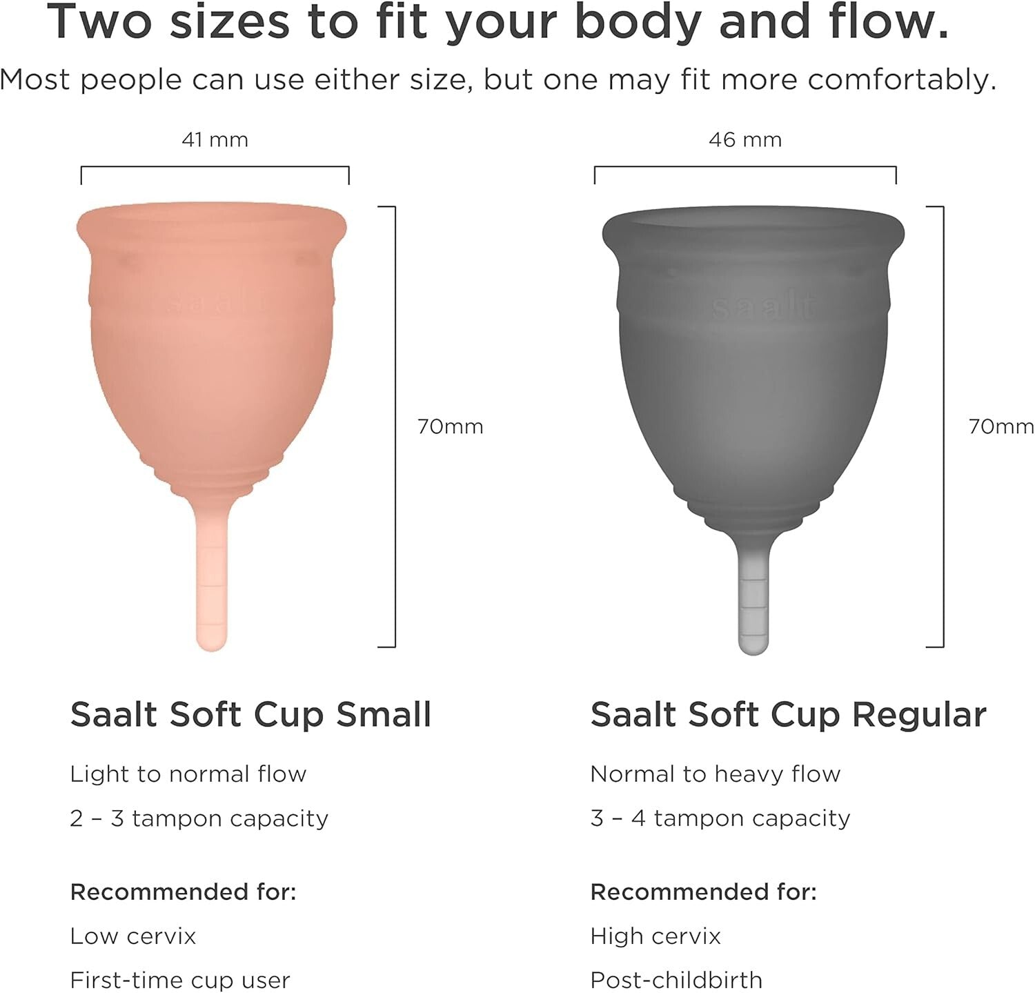 BPA-Free Menstrual Cup - Durable Silicone for Leak-Free, Comfortable Wear
