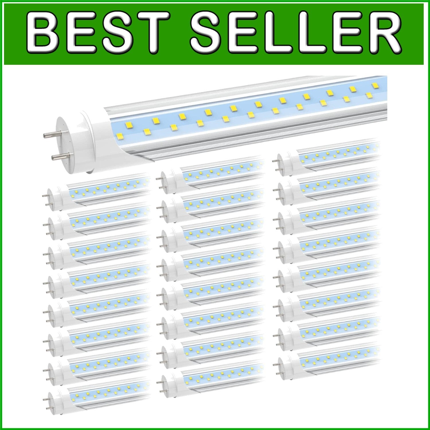 Durable 4FT LED Type B Tube Bulbs - Instant Brightness, Long-Lasting Design