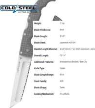 Load image into Gallery viewer, Durable XL Voyager Folding Knife with Serrated Tanto Blade for Everyday Carry