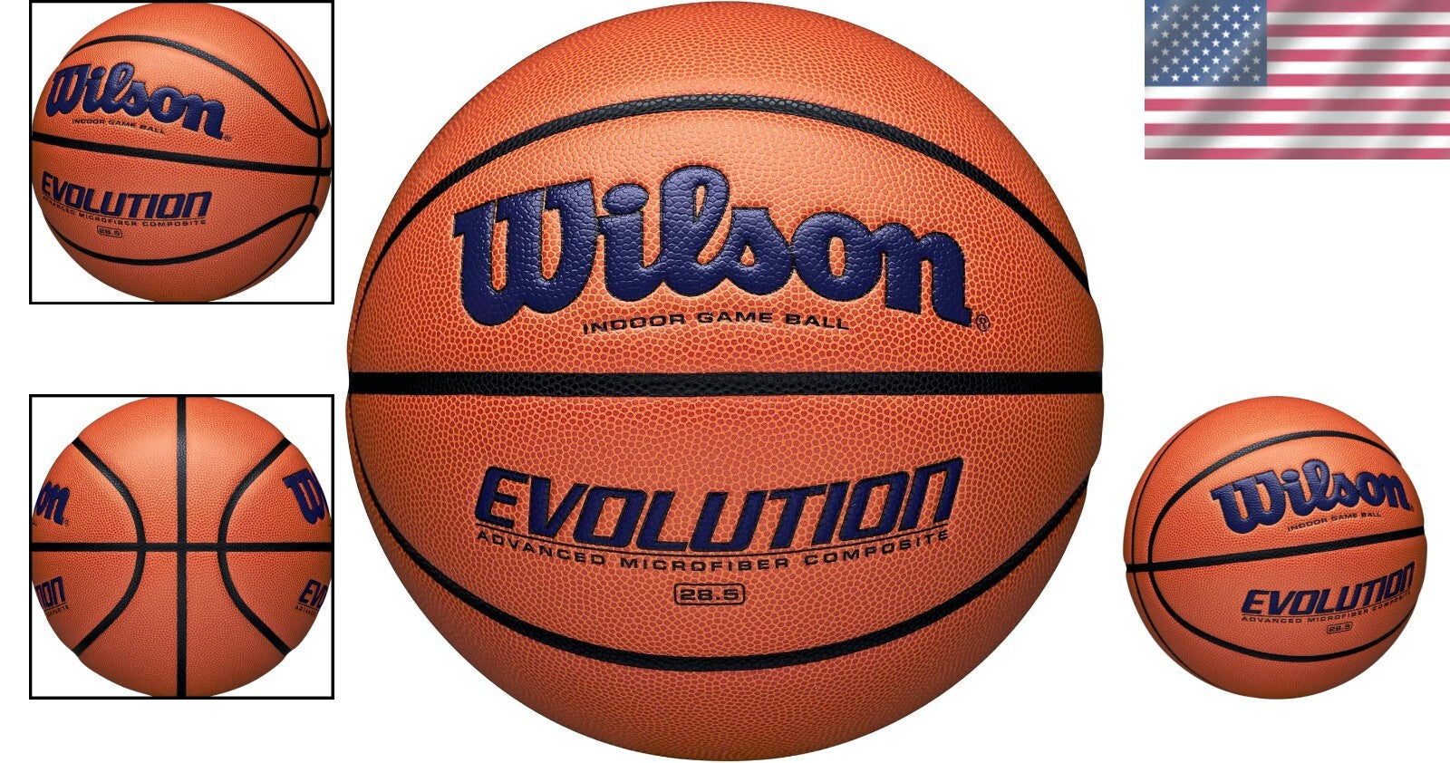 Evolution Indoor Basketball - Sizes 5, 6 & 7 - NFHS Approved for Serious Players