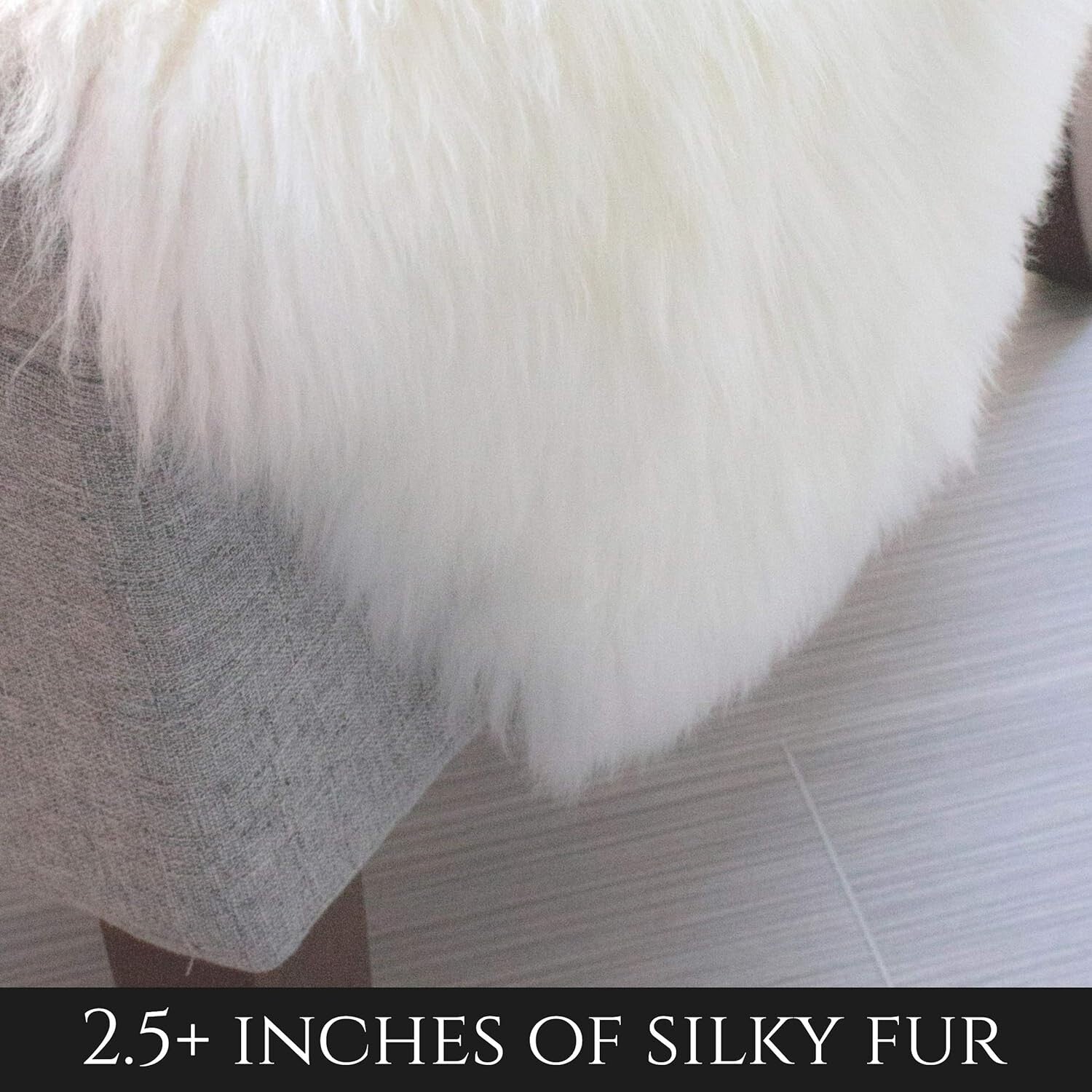 Genuine New Zealand Lambskin Rug - Soft Fluffy Fur - Perfect for Living Room