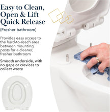 Load image into Gallery viewer, Premium Elongated Almond Potty Training Toilet Seat - Easy Clean &amp; Slow Close