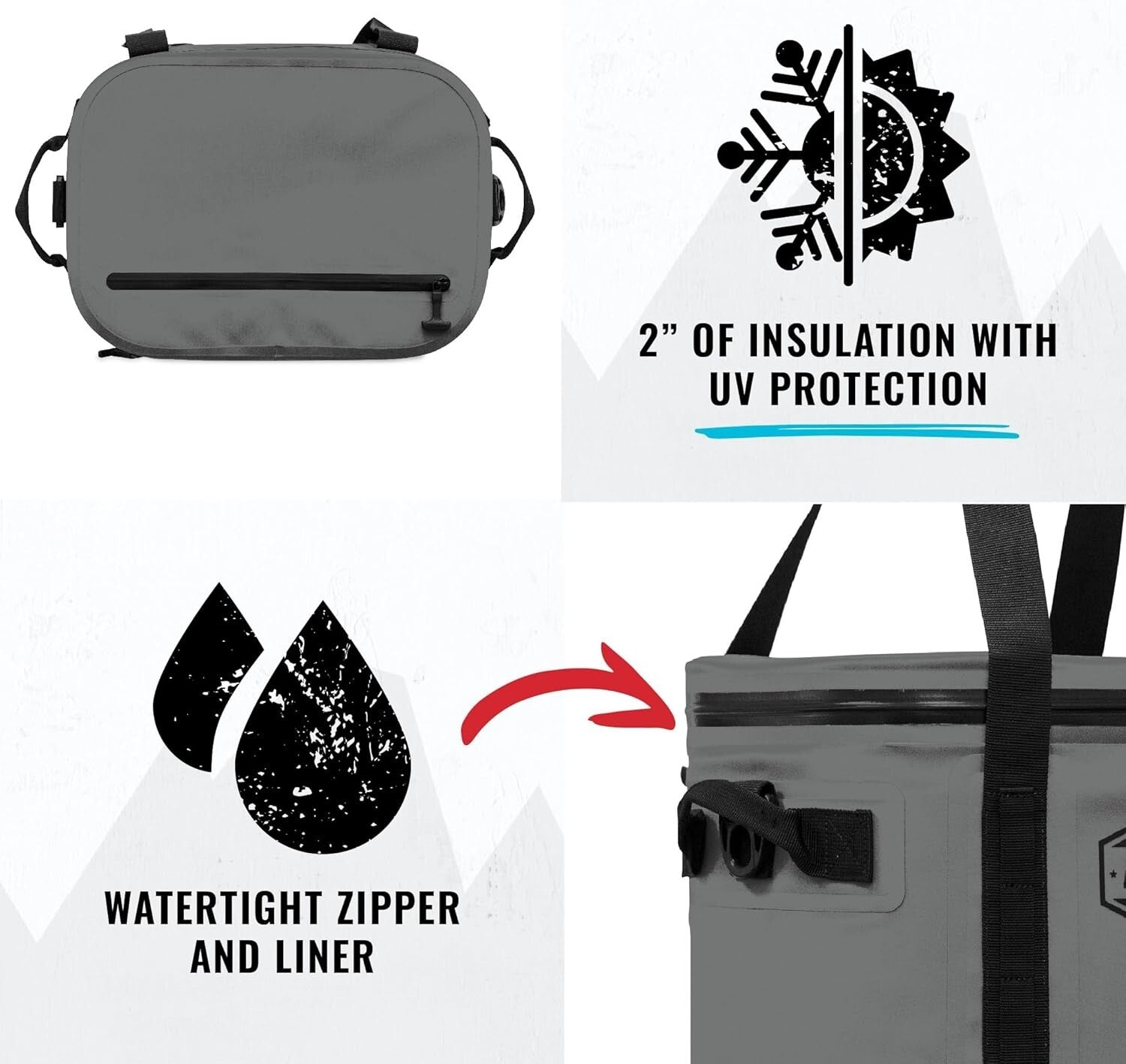 Multi-Purpose 16 Can Soft Cooler with Molle Loops - Ideal for Outdoor Adventures