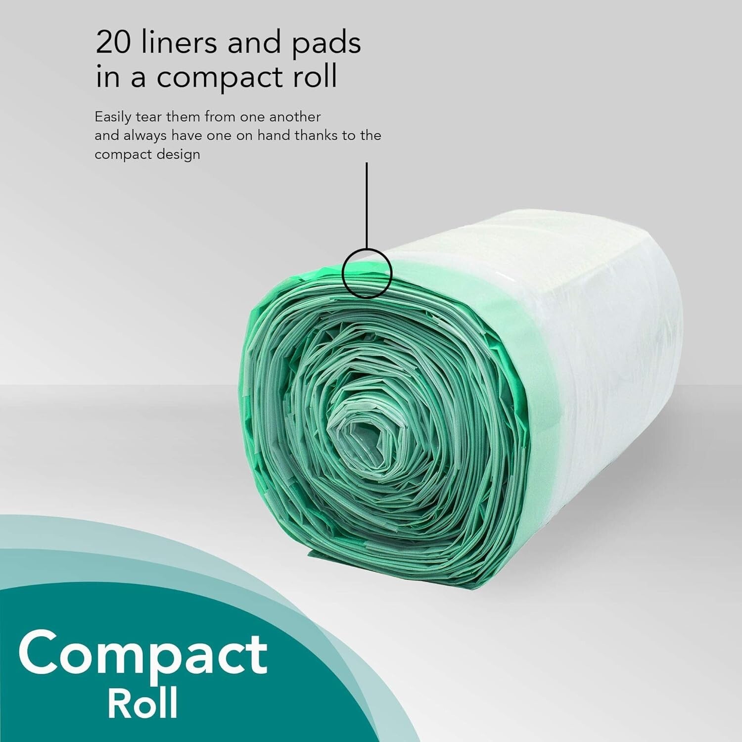 60pcs Disposable Commode Liners with Super Absorbent Pads for Total Hygiene