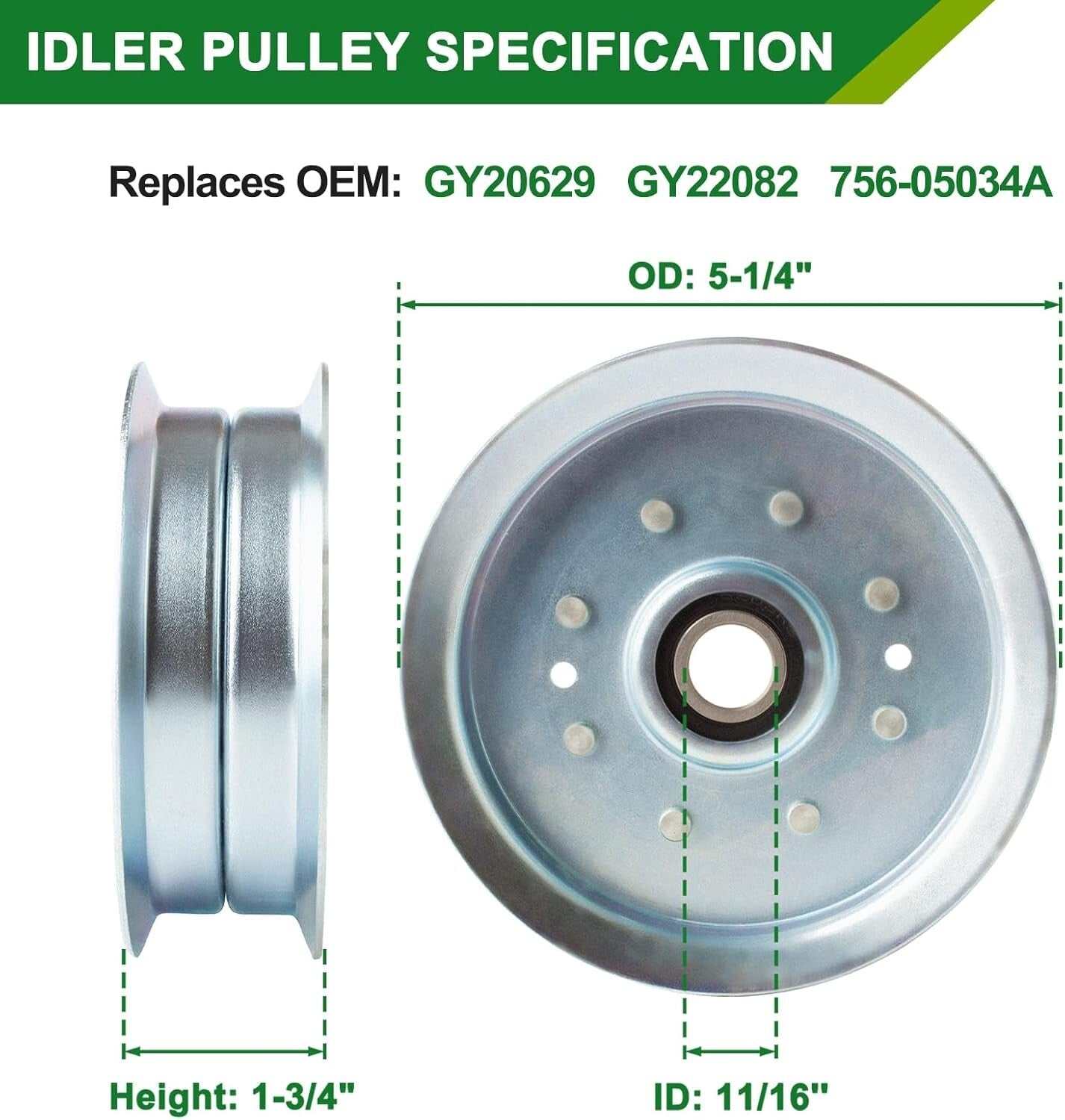 Essential John Deere 48" Deck Rebuild Kit - Spindle 3-Pack & Replacement Pulleys