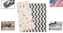 Load image into Gallery viewer, Large Zig Zag Play Mat: Reversible, Waterproof &amp; Non-Toxic for Kids 82'' x 55''