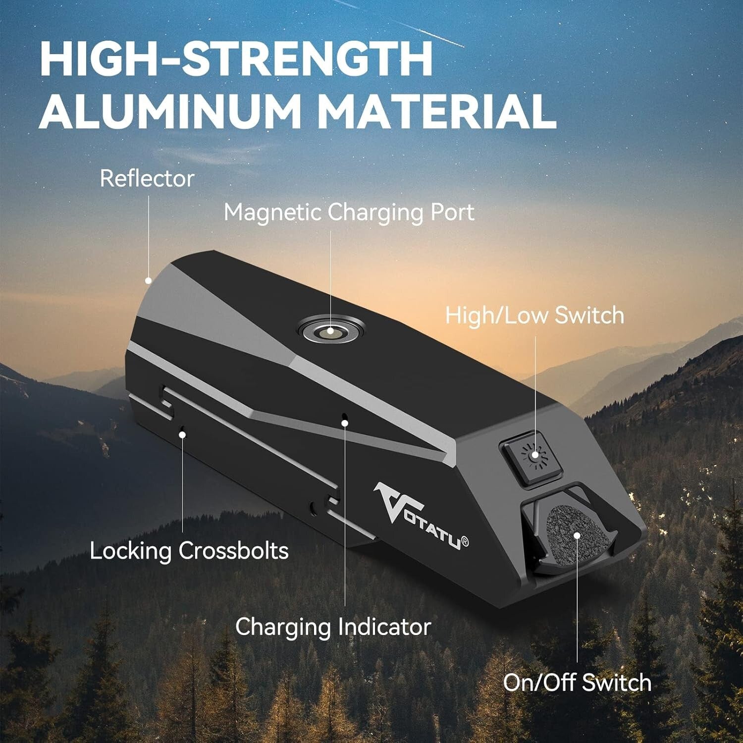 1450 Lumens Tactical Flashlight for Rifle - USB Rechargeable & Lightweight