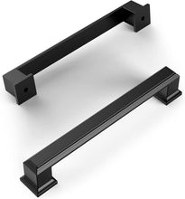 Load image into Gallery viewer, Stylish 5-Inch Hole Center Matte Black Kitchen Handles - Easy Installation