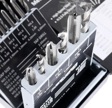 Load image into Gallery viewer, Precision Ground 18 Pc Metric Tap and Drill Set for Metalworking Efficiency