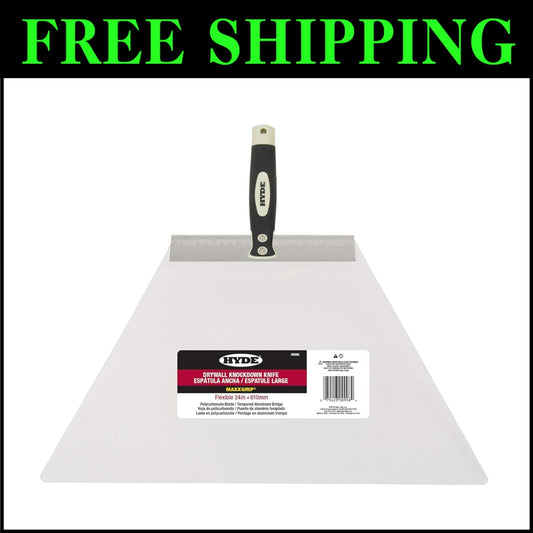 Efficient 24-Inch Acrylic Texturing Knife with Angled Blade and Soft-Grip Handle