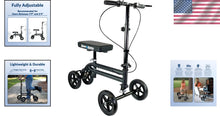 Load image into Gallery viewer, Versatile Knee Walker for Broken Foot Recovery - Transportable, 300 lbs Capacity