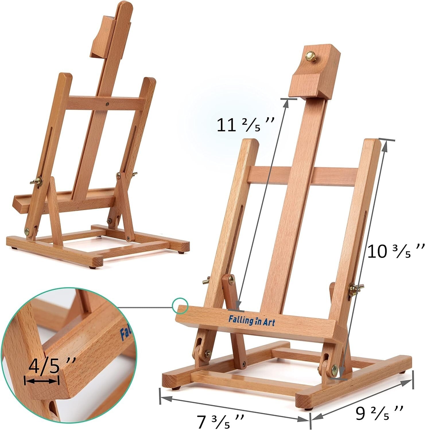 Complete Kids Painting Set with Table Easel & 43-Piece Art Supplies