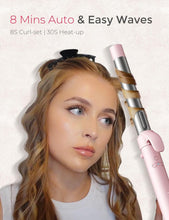 Load image into Gallery viewer, Upgraded 1-Inch Self-Rotating Curling Wand for Stunning Beach Waves in 8 Minutes