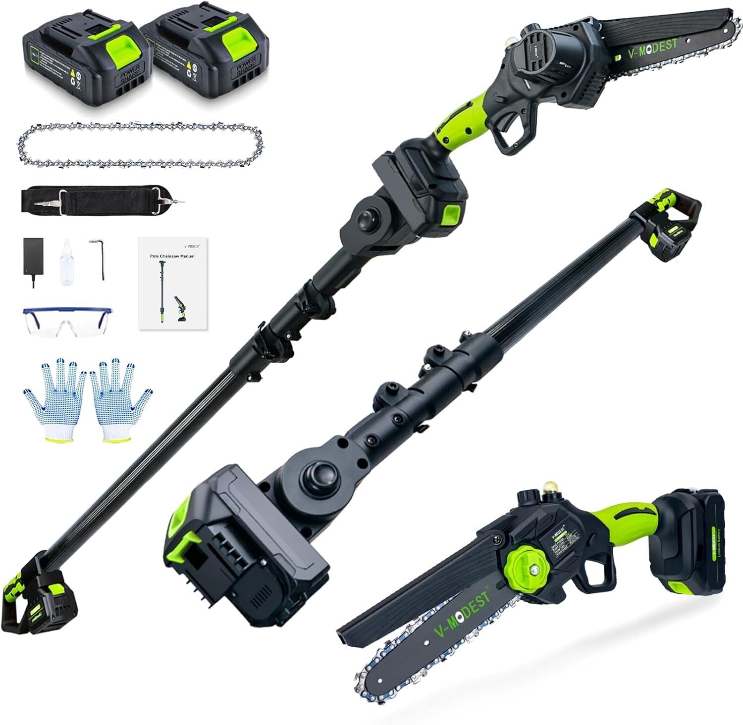 Efficient 5.5 LB 2-in-1 Chainsaw with Automatic Lubrication & Safety Features