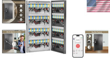 Load image into Gallery viewer, Secure 96-Key Key Box with Smart Lock and Multiple Access Methods – Black Finish