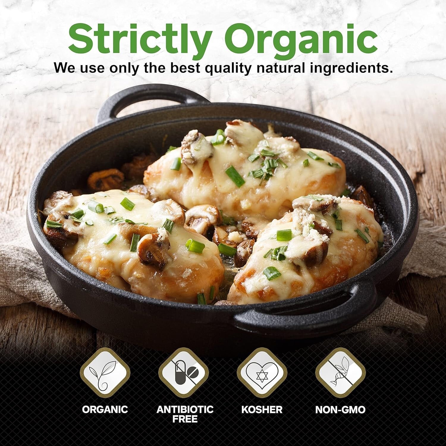 Versatile Organic Parmesan Cheese Powder - Keto-Friendly, Resealable 21oz Bag