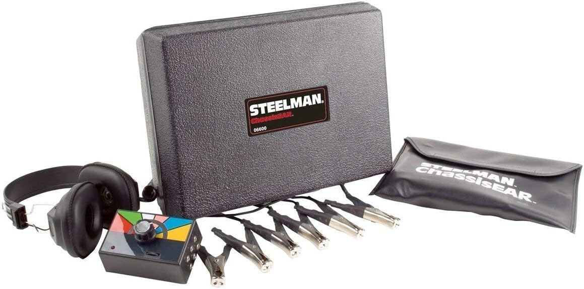 Versatile Automotive Noise Locator with Color-Coded Microphones & Headphones