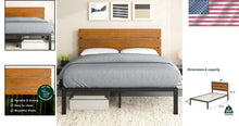 Load image into Gallery viewer, Paul Twin Metal and Bamboo Bed Frame - Easy Assembly, Stylish Under-Bed Storage