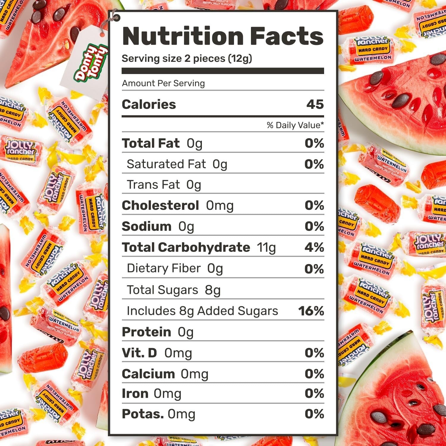 Fresh Watermelon Jolly Rancher Candies - 370 Individually Wrapped Pieces, 5 lb