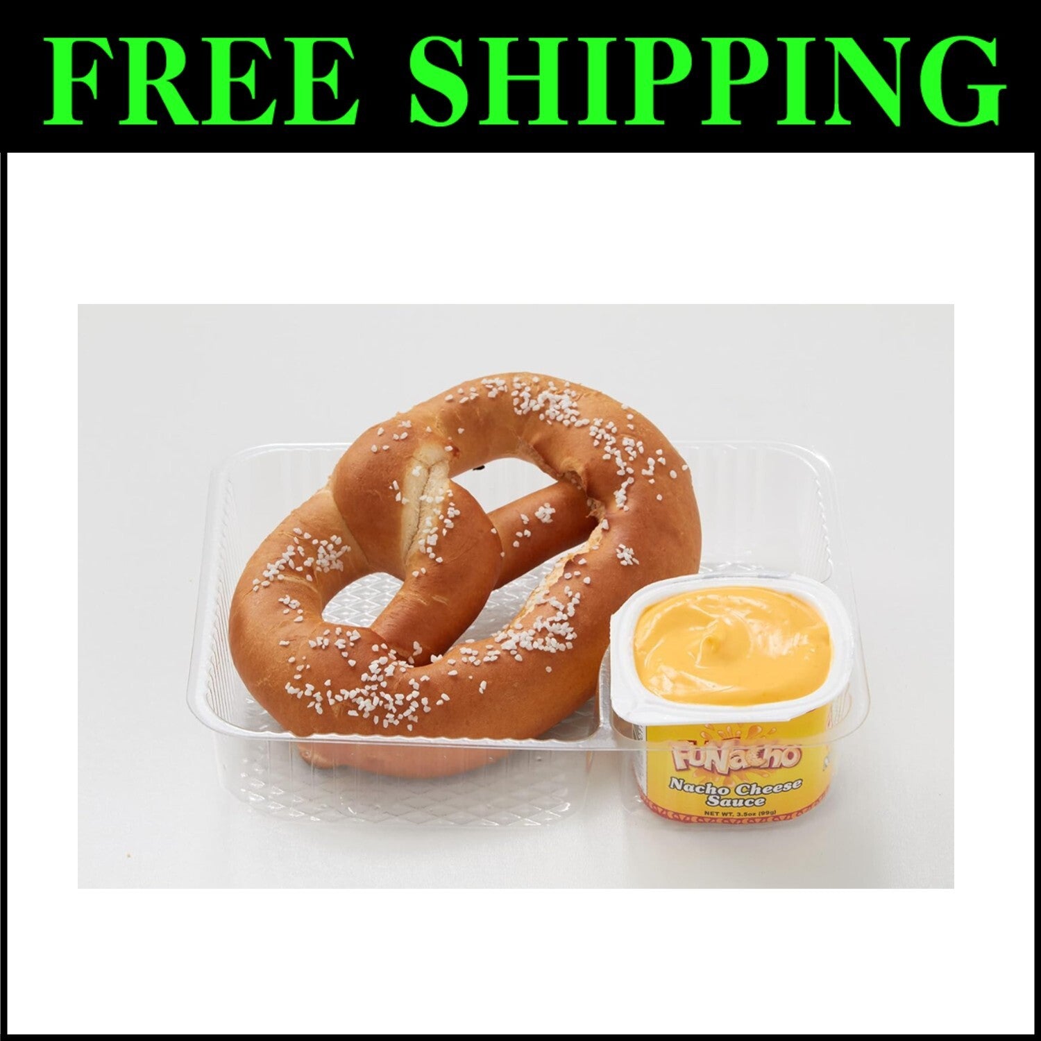 Individually Wrapped Soft Pretzels - Perfect for Snacking with FUNacho Cheese