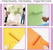 Load image into Gallery viewer, Durable and Washable 9 Inch Paint Roller Covers - 24 Pack for All Projects