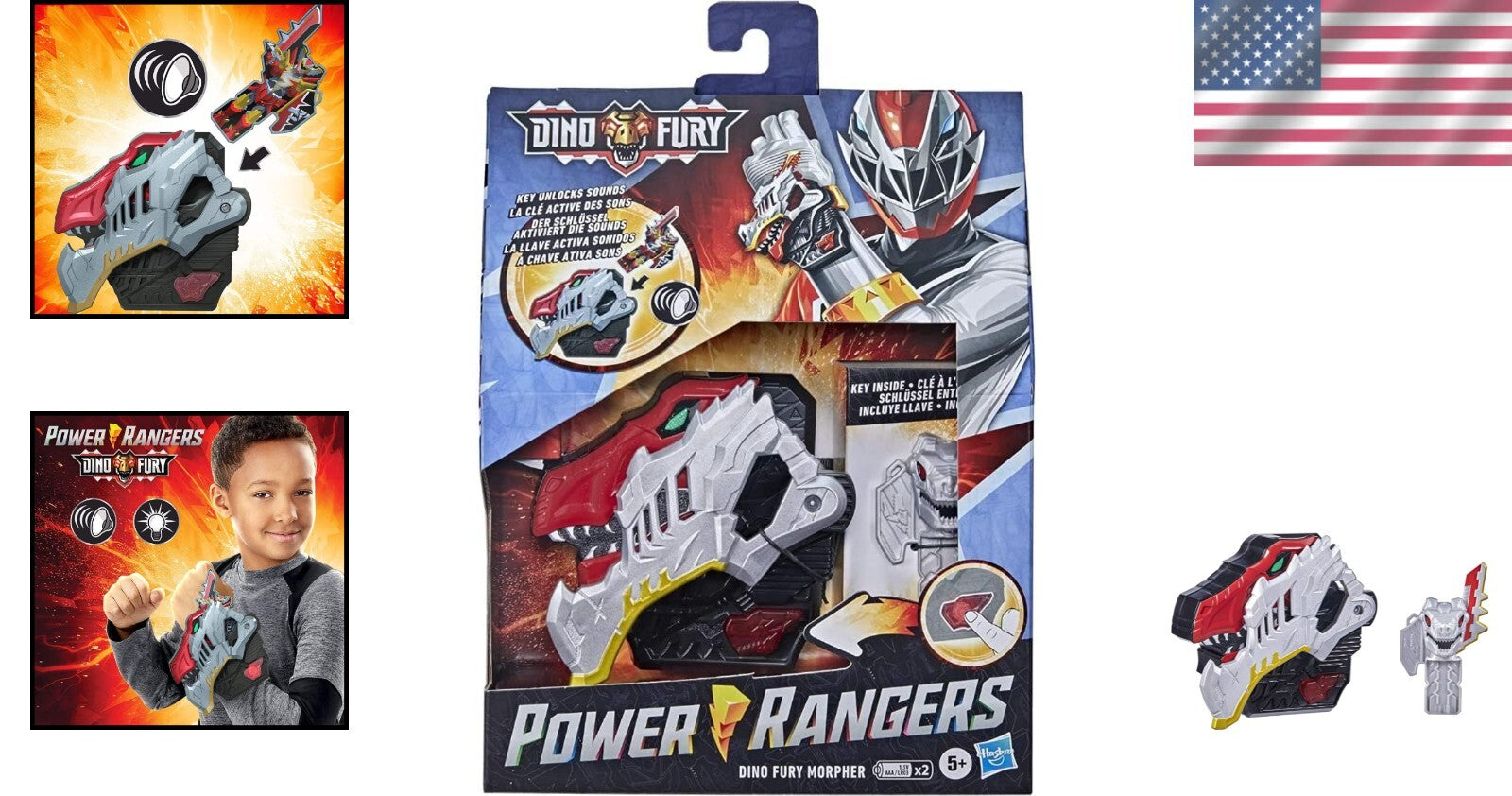 Dino Fury Morphing Electronic Toy - Engaging Lights, Sounds & Motion Features