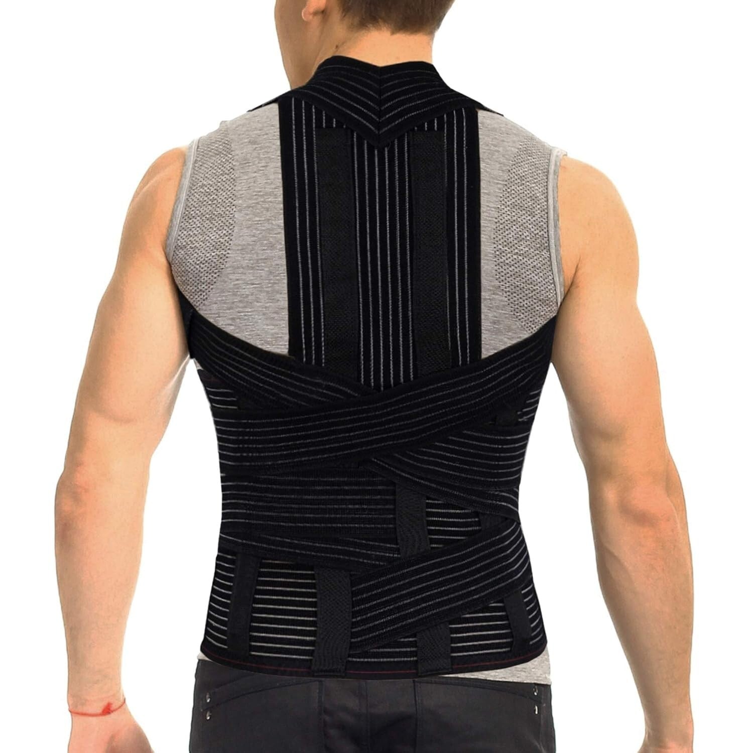 Breathable Back Support Brace for Thoracic Kyphosis & Herniated Discs - Small