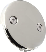 Load image into Gallery viewer, Modern Single Hole Bathtub Overflow Plate - Easy Installation in Polished Finish