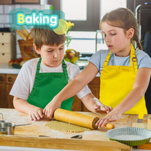 Load image into Gallery viewer, Durable Kids Chef Aprons Set in 12 Colors - Perfect for Cooking Parties and Arts