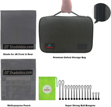 Load image into Gallery viewer, JK Sun Shade Top - UV Blocking Soft Mesh Roof Cover for Jeep Wrangler JKU 2-Door