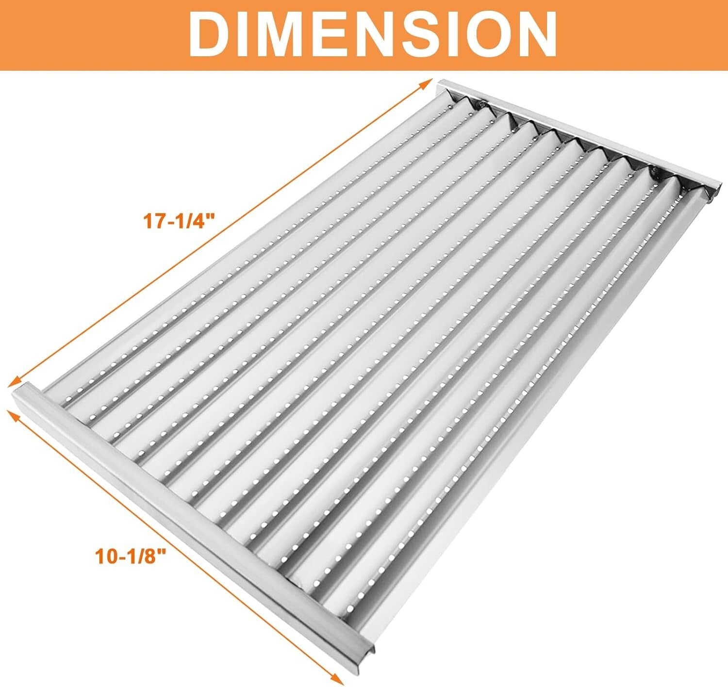 Premium Replacement Emitters and Cast Iron Grates for Charbroil 4-Burner Grills