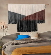 Load image into Gallery viewer, Stylish Tie-Dye Macrame Wall Hanging - Large 59''W x 35''L for Dreamy Interiors