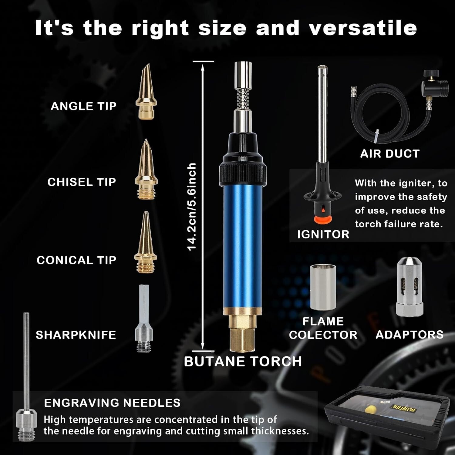 Portable Jewelry Soldering Torch with High-Temperature Capabilities & Pro Kit
