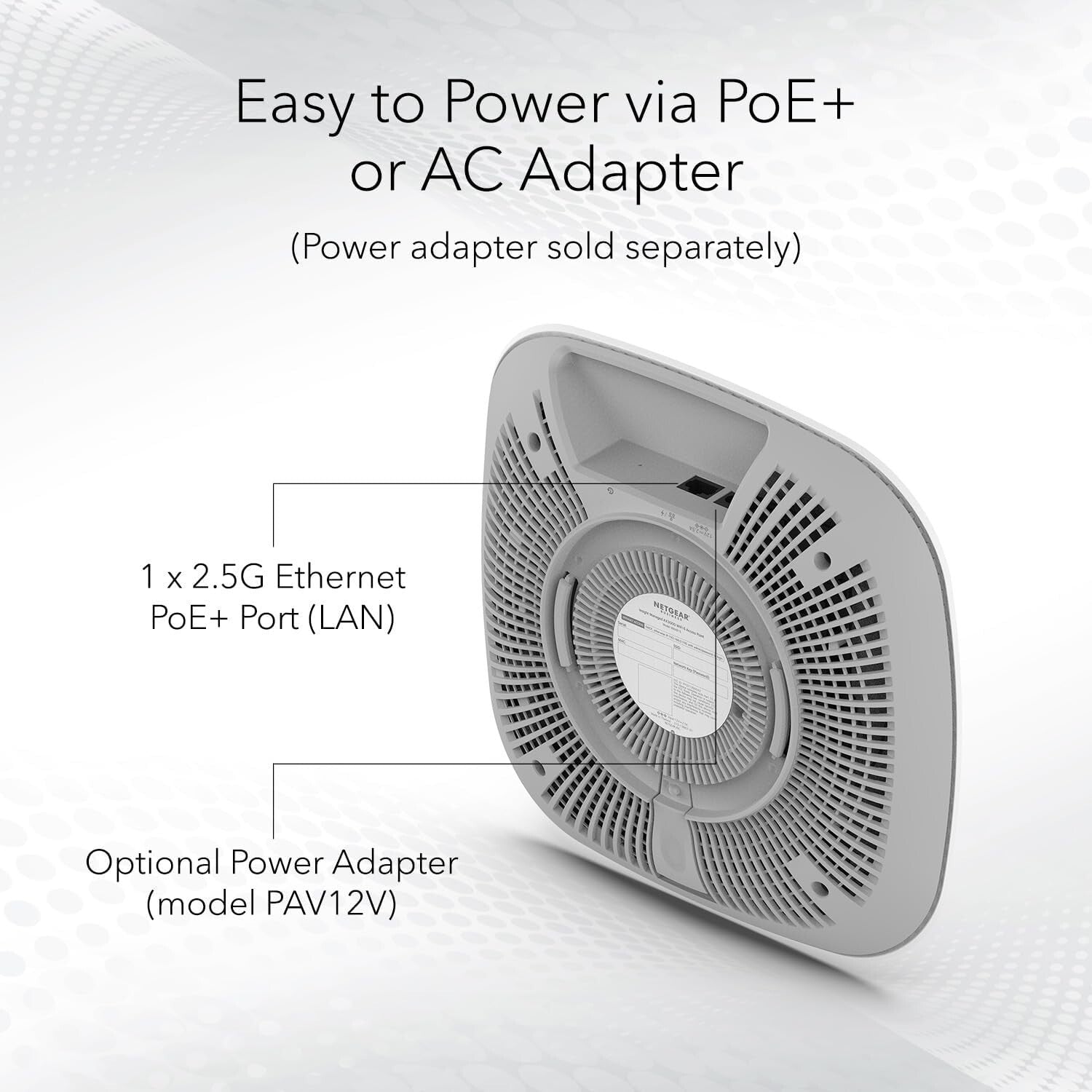 Advanced PoE+ WiFi 6 Dual-Band Access Point - Remote Management & Installation