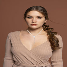 Load image into Gallery viewer, Elegant 30-Inch 925 Sterling Silver Rosary Necklace with Virgin Mary Pendant