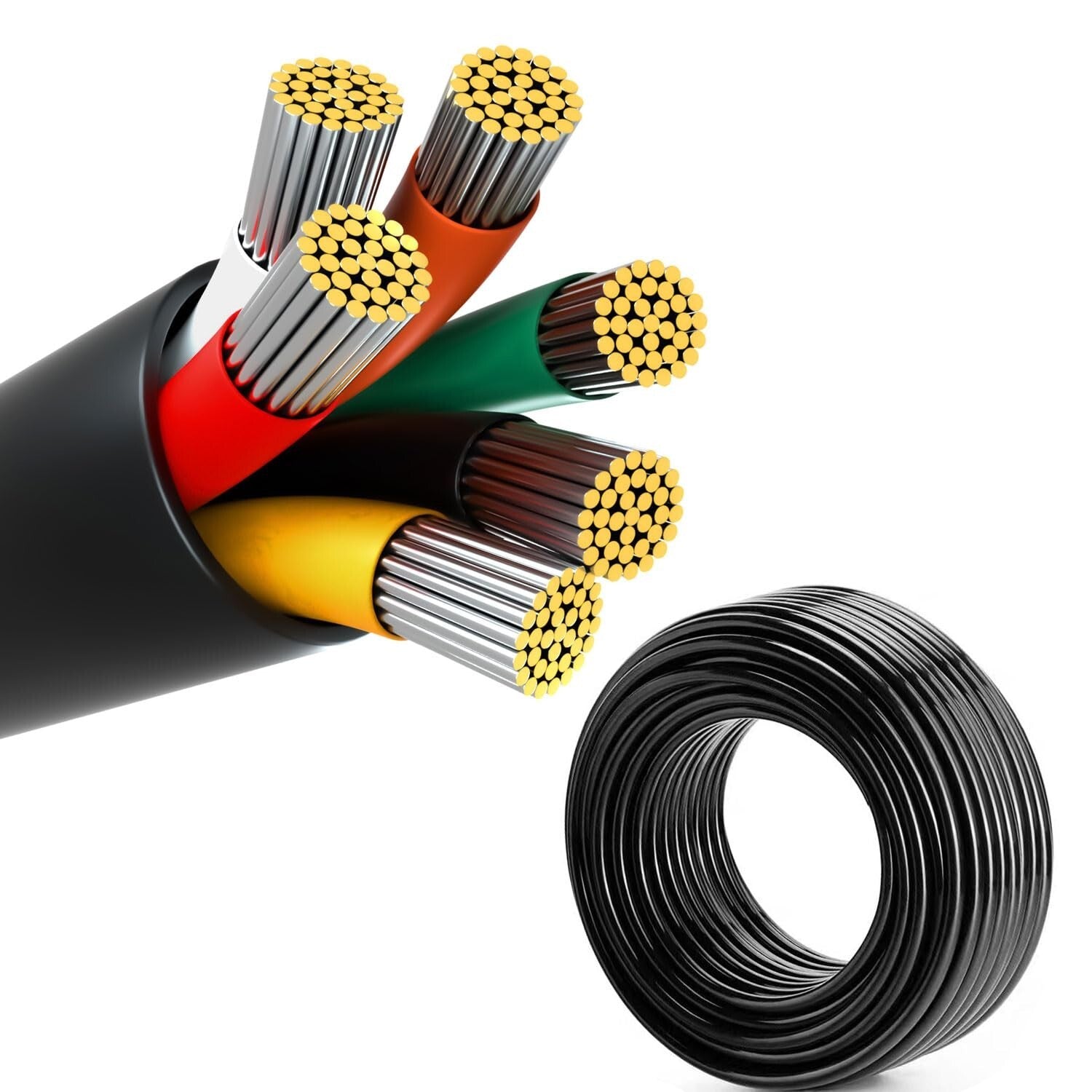 Versatile 33FT 16 AWG Flexible Electrical Wire - Ideal for Automotive & Speakers